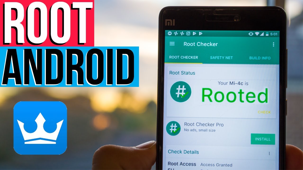 root android phone with computer